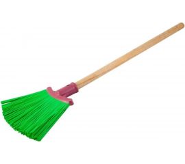 Полипропиленовый веник РемоКолор Зятёк, плоский, с деревянным черенком, длина 72 см 61-1-018 