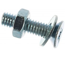 Винт ЗУБР DIN965 в комплекте с гайкой DIN934 M4 x 16 мм, 30 шт, 303456-04-016 