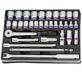 Набор торцевых головок KING TONY 1/2 33 предмета 9-4333MR03 