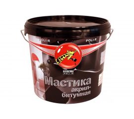 Акрил-битумная мастика Poli-R 1 кг 15731 