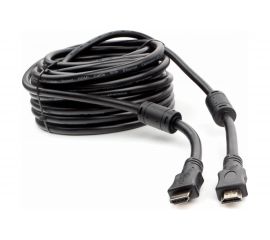 Кабель HDMI Cablexpert 15м v1.4 19M/19M черный позолоченные разъемы экран 2 ферритовых кольца пакет CCF2-HDMI4-15M 