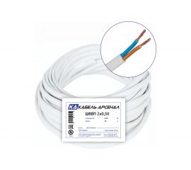 Провод ШВВП Кабель-Арсенал 2x0,50 ГОСТ - 20 м 54756 