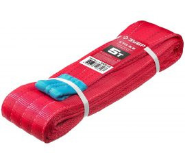 Текстильный петлевой строп ЗУБР СТП-5/6, красный, г/п 5 т, длина 6 м 43555-5-6 