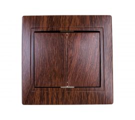 2-клавишный выключатель TDM 10А ЭКО бук Таймыр SQ1814-0302 