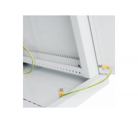 Настенный разборный шкаф 19"" КДДС 9U, стеклянная дверь, 600x450, серый УТ000003576 