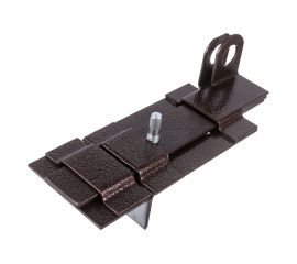 Накладной засов с проушиной Делга (медь; с плоским ригелем; 180 мм) Д817 