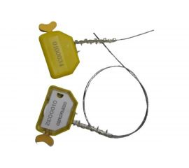 Тросовая пломба ООО Пломба.Ру D1,5 мм. L500 мм. Цвет желтый 25шт. в упаковке T-2-1301 