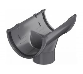 Воронка желоба Технониколь (ПВХ; серый; 1 шт) TN425651 