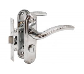 Защелка БУЛАТ ЗЩ1-Д01.04 (Л) АЛЬФА (хром; левая; с фиксацией) 13956 