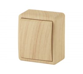 Выключатель ЭРА 11-1201-11 10АХ-250В, IP20, ОУ, Эксперт, сосна Б0020656 