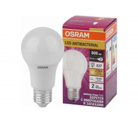 Светодиодная антибактериальная лампа Osram LC CLA60 8,5W/827 230V FR E27 10x1 4058075560994 