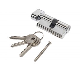 Цилиндр (60 мм К-З, станд., хром блестящий) PUERTO INCS 60-H AL CP 