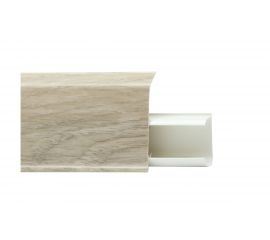 Плинтус со съемной панелью, Дуб Полярный, 55 мм, 2,2 м QUADRO 514 Winart 05.20.514.001 