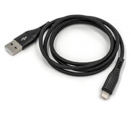 USB-кабель AM-8pin BYZ 1 метр, 5A, нейлон, чёрный, 23750-BC-029iBK 