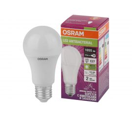 Светодиодная антибактериальная лампа Osram LC CLA75 10W/840 230V FR E27 10x1 4058075561212 