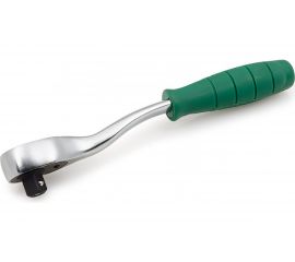 Трещотка с быстрым сбросом Hans 1/4" с изогнутой рукояткой 72 зуба 2162GQ 