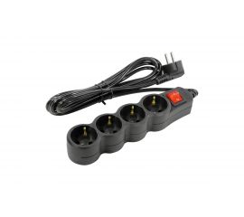 Сетевой фильтр 5bites 3 м, 4 розетки, черный SP4B-130 