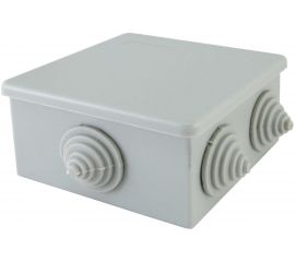 Распаячная коробка TDM ОП 80x80x40мм, крышка, IP44, 6 входов индивидуальный штрихкод SQ1401-1235 