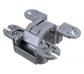 Скрытая петля CEMOM MOATTI ESTETIC 60/A 3D матовый хром, для компланарных дверей, регулируемая, вес полотна 50кг, 29x111,5мм 51527 