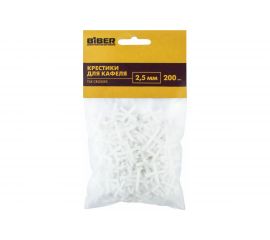 Крестики для кафеля (100 упаковок по 200 шт; 2.5 мм) Biber 55603 тов-080349 
