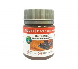 Масло для пола с твердым воском BIO PIN 1910 Hartwachsol, в цвете прозрачный темно-янтарный 45 мл 19106F101 