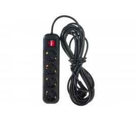 Бытовой удлинитель с заземлением Gigant ПВС 3х0,75 3500Вт 4 гнезда 7м с выключателем 80024 PEC-012 