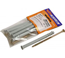 Потайной дюбель-гвоздь VIPкрепеж бортик, 8х100, 6 шт. 20822 VIP 