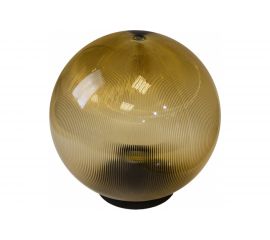 Садово-парковый светильник ЭРА НТУ 0260253, шар, золотистый, призма, D250, Б0048062 