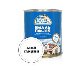 Эмаль ЭКСПЕРТ ПФ-115М глянцевая, белая, 2.7 кг 15567 