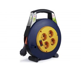 Силовой удлинитель ЭРА BPx-4e-3x1-10m в закрытом корпусе, с заземлением 4 розетки 10м ПВС, Б0052927 