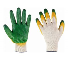 Рабочие перчатки с двойным латексным покрытием Русский Мастер, р.L (9), 2 шт. РМ-91409 