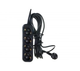 Бытовой удлинитель с заземлением Gigant ПВС 3х0,75 3500Вт 4 гнезда 7м 80016 PEC-006 