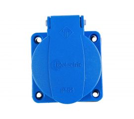 Приборная розетка Schuko TP Electric синего цвета 16A, 240В, IP44 3101-310-0900 