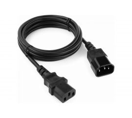 Кабель питания системный блок-монитор Cablexpert 1.8м C13-C14 VDE 10А черный с заземлением PC-189-VDE 