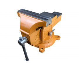 Стационарные поворотные тиски Спец 125мм 5,8кг, чугунные / ПРОМО СПЕЦ-3690 