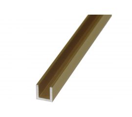 Профиль ПилотПро Ал., швеллер, 10х10х10х1,5, 1 м, золото 09982 