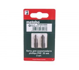 Биты Ph2 (25 мм, 2 шт.) Metabo 631521000 