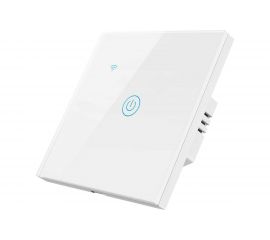 Умный однокнопочный сенсорный выключатель Roximo белый SWSEN01-1W 