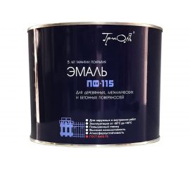 Эмаль ТРИОЛЬ ПФ-115 светло-серая глянцевая PF115G18 