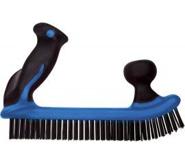 Проволочная щетка HARDY 5-рядная, углеродистая сталь, двойная ручка 2К 1001-312405 