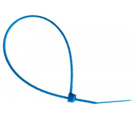 Нейлоновые стяжки FORTISFLEX КСС 5х300 синий 100 штук 61332 