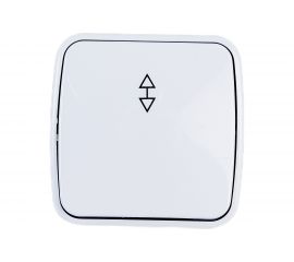 1-клавишный переключатель на 2 направления TDM открытой установки IP20 10А, белый ""Дача"" Народная SQ1824-0003 