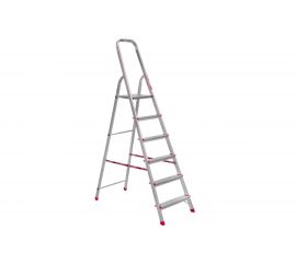 Стальная оцинкованная стремянка Алюмет 6 ступеней ZZ 406 
