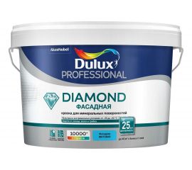 Фасадная краска DULUX гладкая для минеральных и деревянных поверхностей, матовая, база BW 2,5л 5183700 