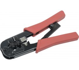 Инструмент IEK ITK обжимной RJ-45/12 с храповиком и механизмом вертикального обжима TM1-B11V 