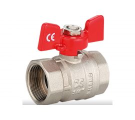 Шаровой кран IVANCI Stable, ручка-бабочка, внутренняя/внутренняя резьба 3/4" IVC.101217.N.04 