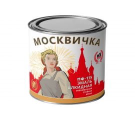 Эмаль Москвичка ПФ-115 серая, 1.9 кг 4620105770071 