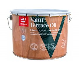 Масло TIKKURILA VALTTI TERRACE OIL для террас и садовой мебели, бесцветный 9л 700010365 