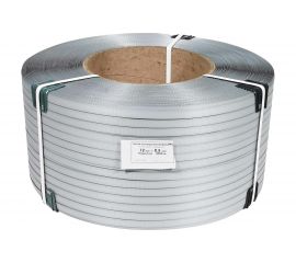 Лента Кордленд ПП, 12х0,5 мм х 3 км, 120 кгс, серый, М/ПА PP-00665 