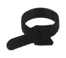 Многоразовый хомут–липучка REXANT 150х12 мм, черный упак. 12 шт. 07-7156 